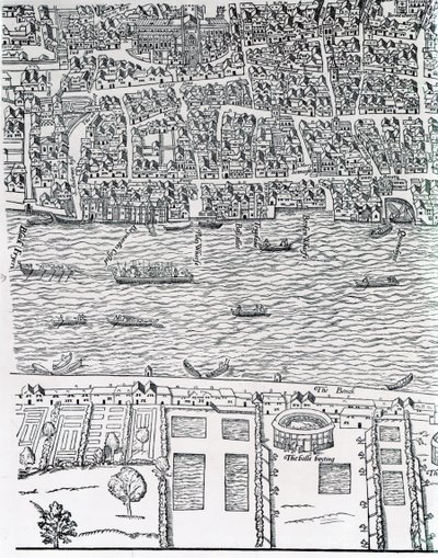 Plan of London, c.1560-70 by Ralph Agas